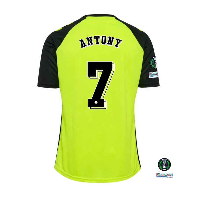 Real Betis Away Antony #7 Jersey 2024 With UEFA Conference League Patches