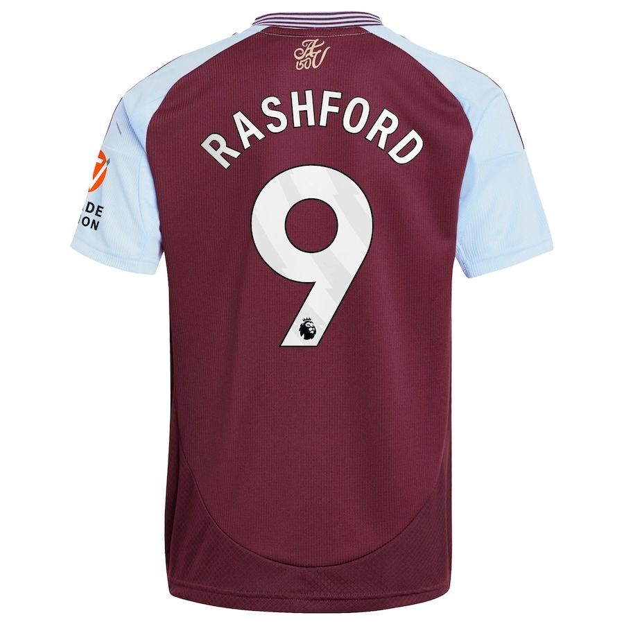 24-25 Aston Villa Home Marcus Rashford 9 Jersey