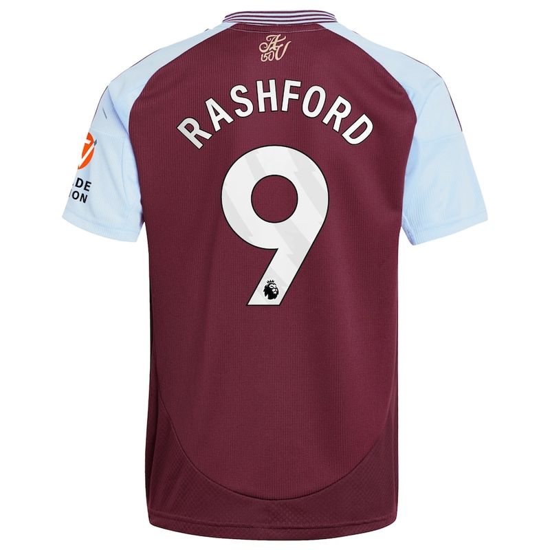 24-25 Aston Villa Home Marcus Rashford 9 Jersey