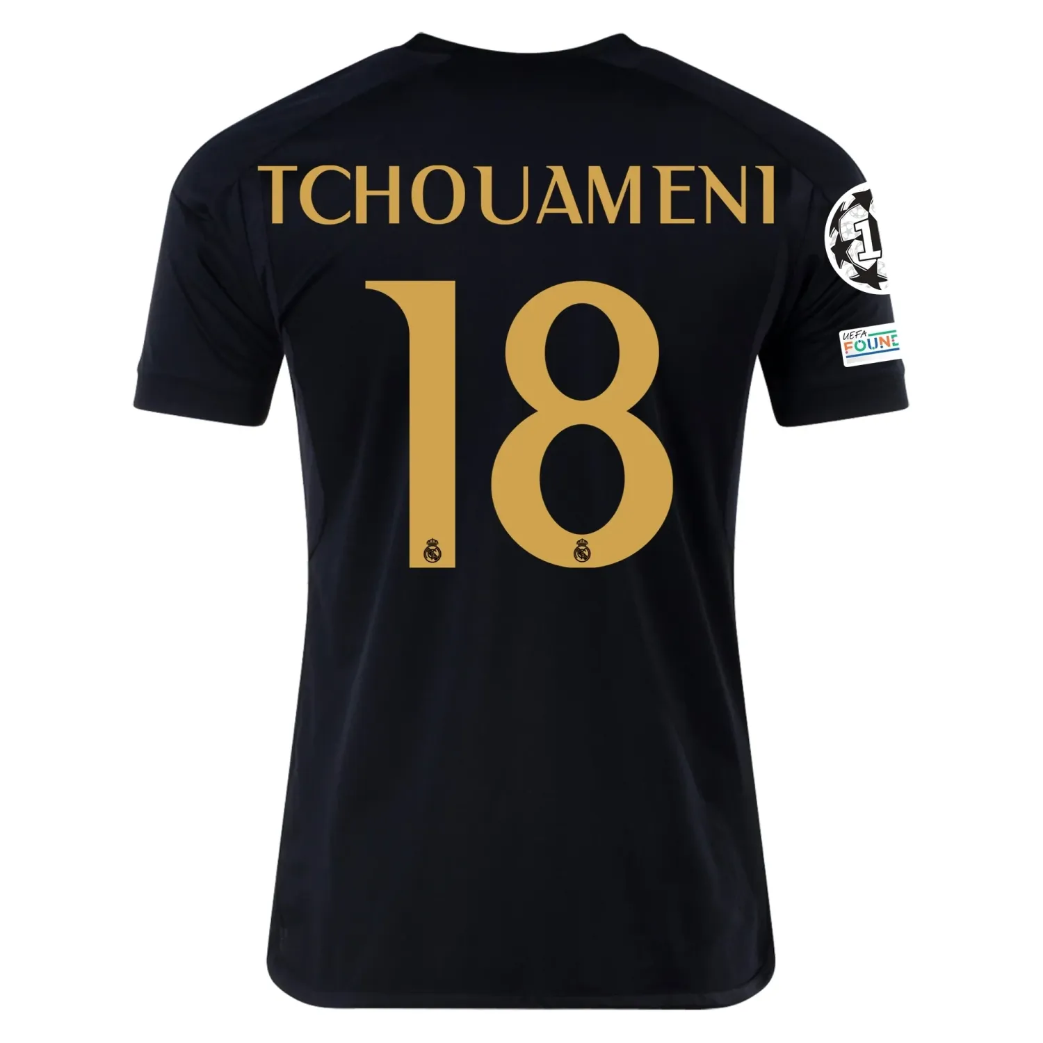 Real Madrid Aurélien Tchouaméni Third Jersey 2023/2024 With Champions League + Club World Cup Patches