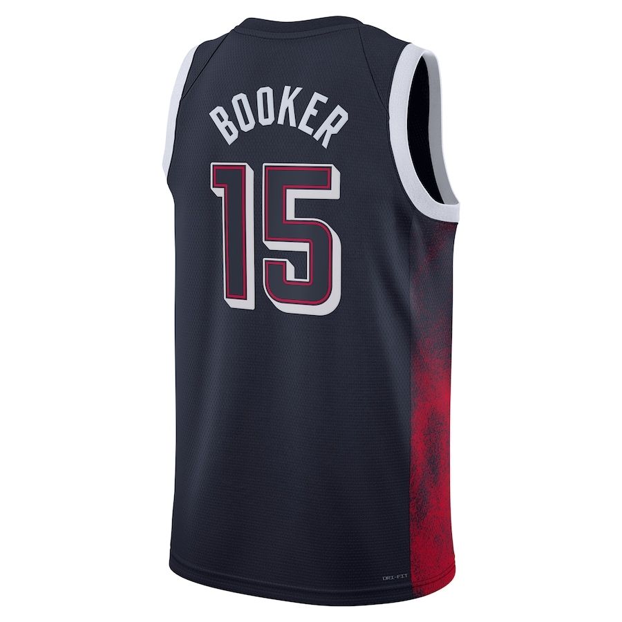 Devin Booker #15 Navy Men's USA Basketball 2024 Swingman Player Jersey
