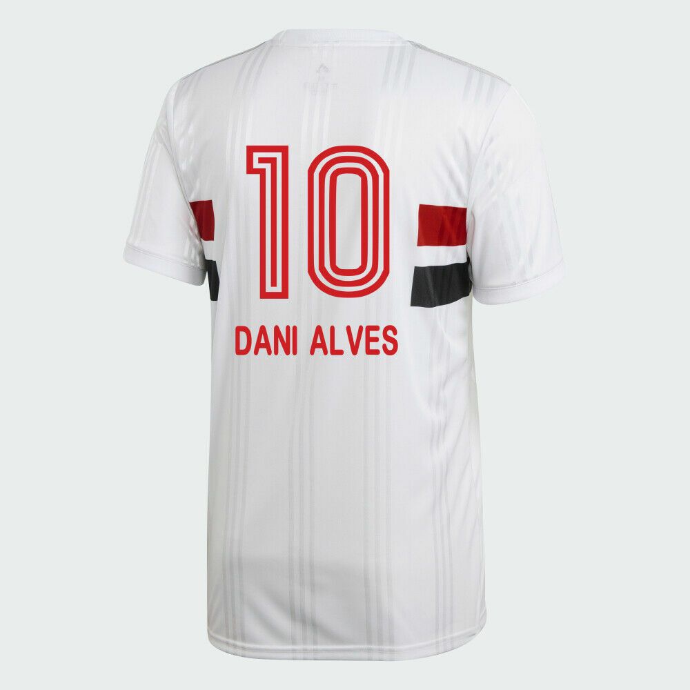 Adidas Sao Paulo FC Official DANI ALVES Home Soccer Jersey Shirt 20/21 #10