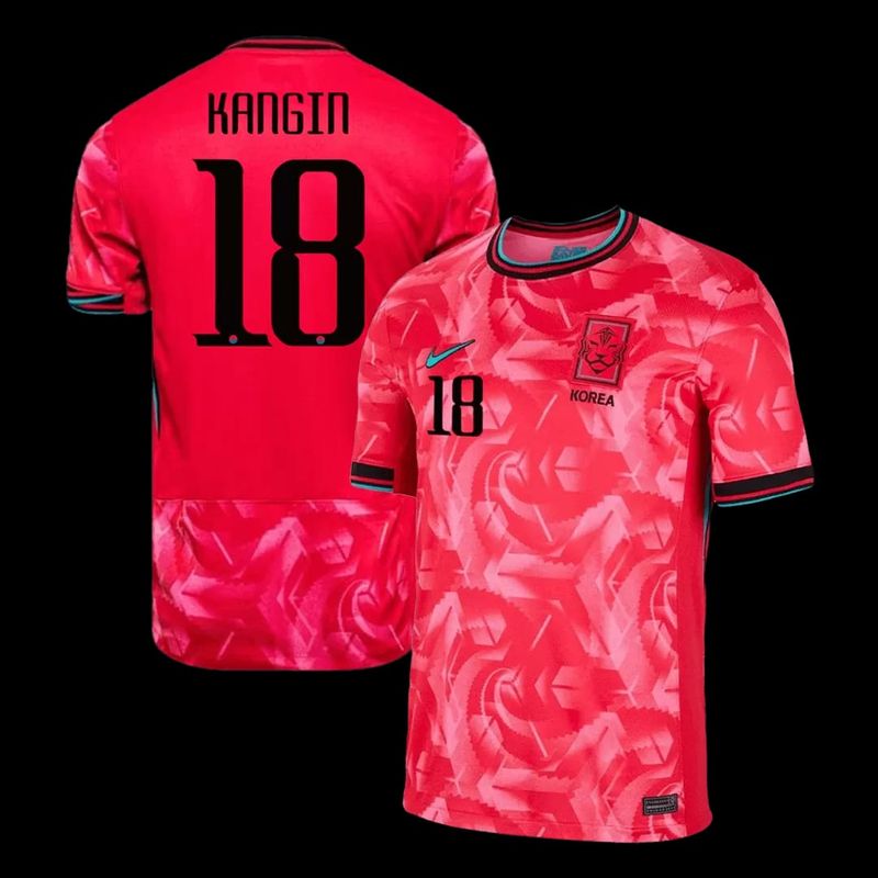 2024 South Korea Home Kangin 18 Jersey