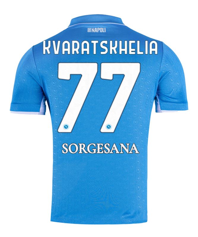 24-25 Napoli Home 77 Kvaratskhelia Jersey
