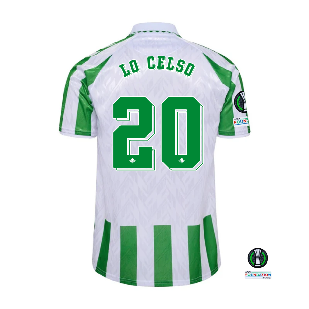 Real Betis Lo Celso #20 Home Jersey 2024/25 Jersey 2024 With UEFA Conference League Patches