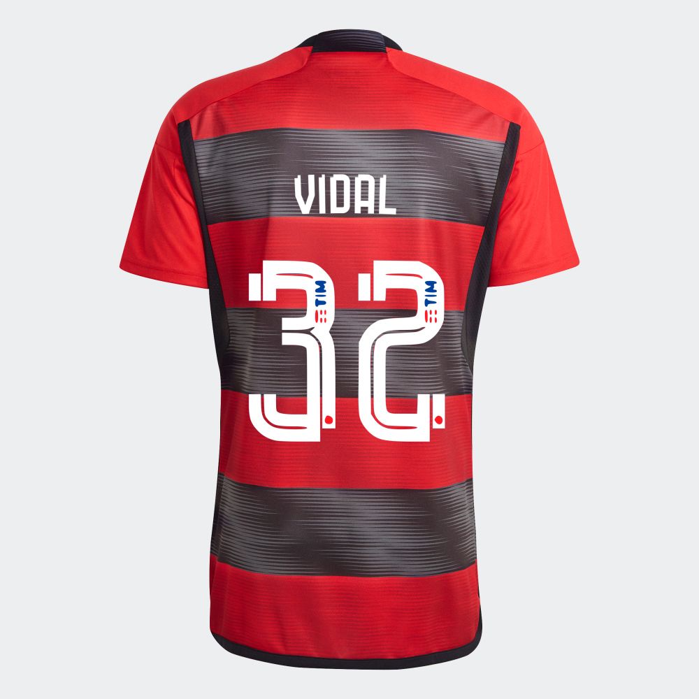 Flamengo Home Arturo Vidal 32 Jersey Shirt 2023/24