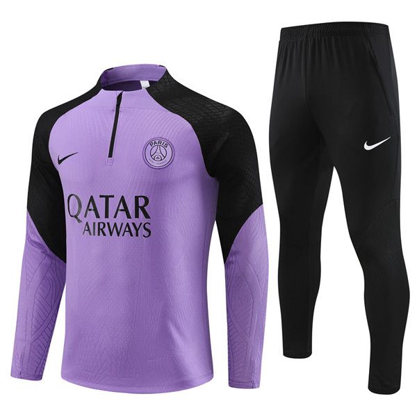 23-24 PSG Violet Zipper Tracksuit