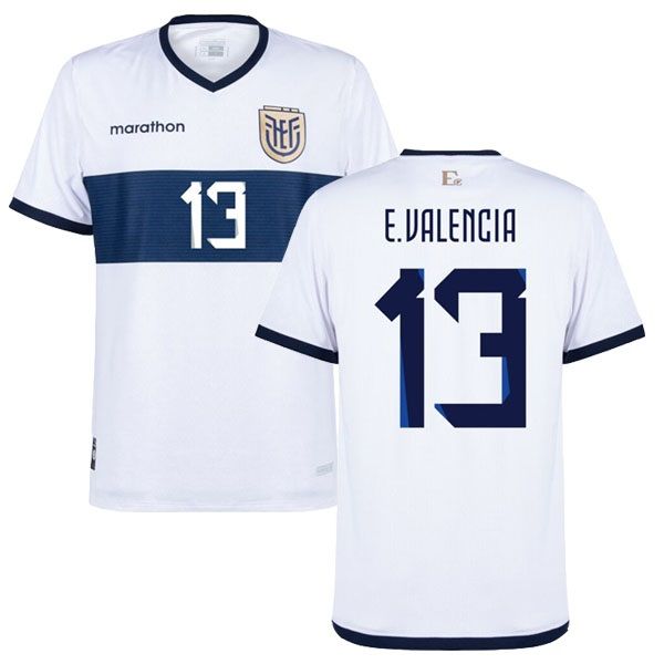 24-25 Ecuador Away E.VALENCIA 13 Jersey