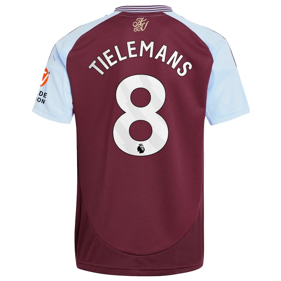 24-25 Aston Villa Home Tielemans 8 Jersey