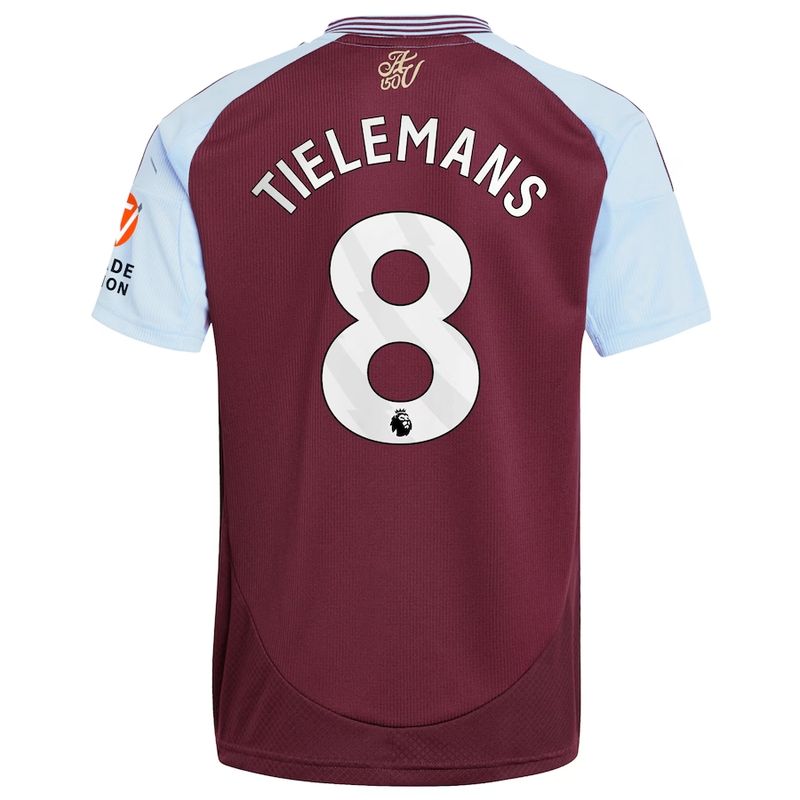 24-25 Aston Villa Home Tielemans 8 Jersey