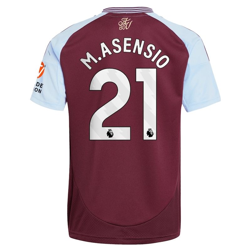 24-25 Aston Villa Home M.Asensio 21 Jersey