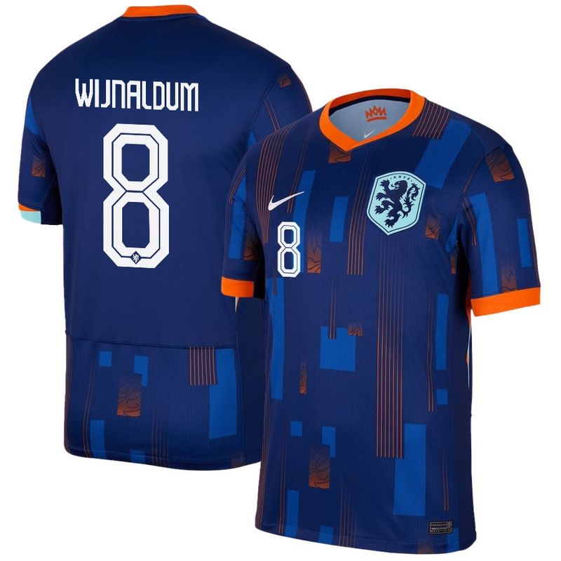 2024 Netherlands Wijnaldum 8 Away Jersey