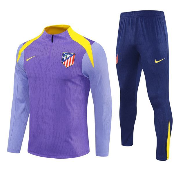25-26 Atletico Madrid Purple Training Suit Kit Player Style