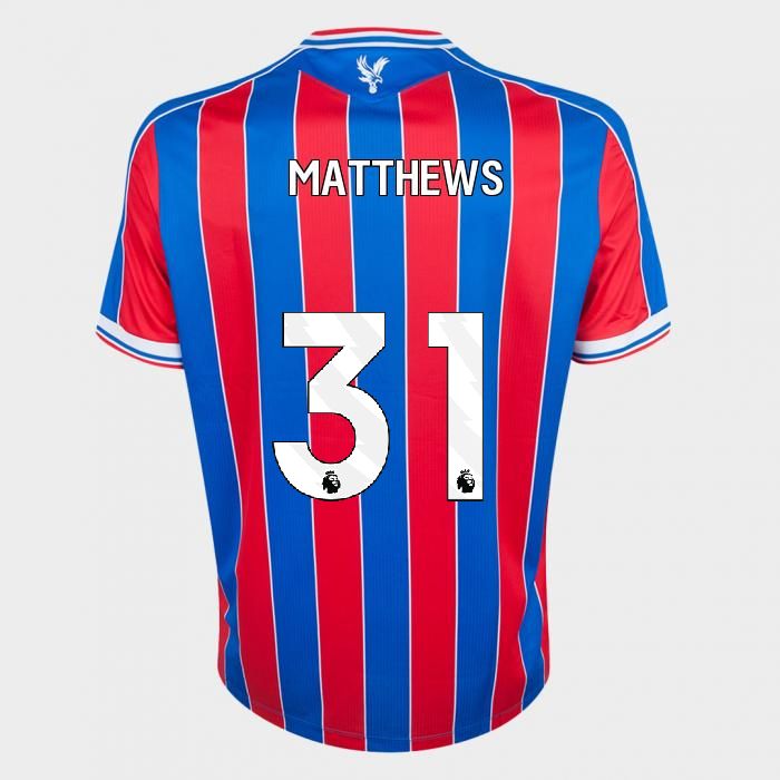 25-26 Crystal Palace Home MATTHEWS 31 Jersey