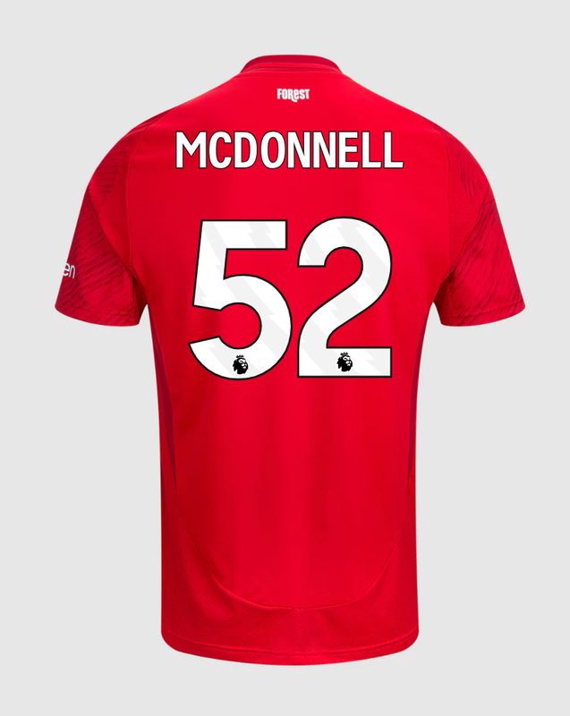 24-25 Nottingham Forest Home McDonnell 52 Jersey