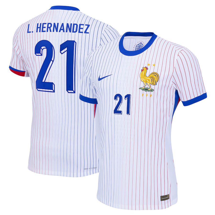 2024 France L. Hernandez 21 Away Jersey (Player Version)