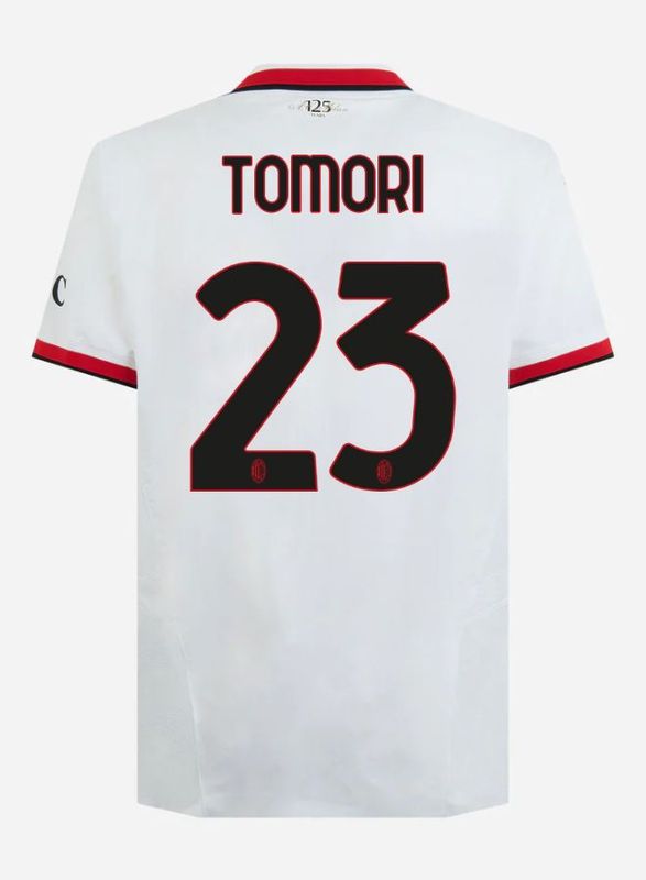 24-25 AC Milan Away Tomori 23 Serie A Jersey (Player Version)
