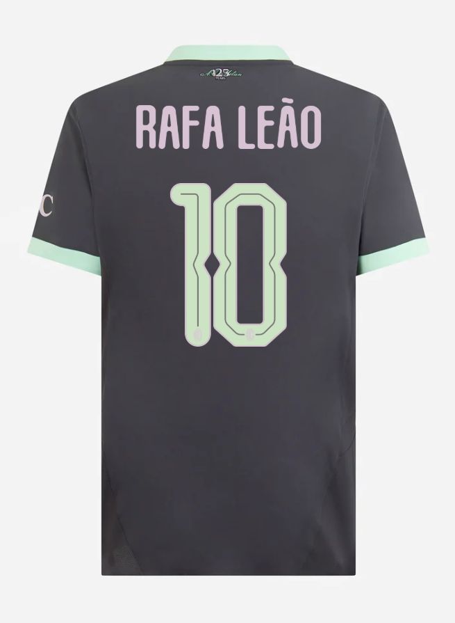 24-25 AC Milan Third Rafa 10 Leão Champions League Jersey (Player Version) 24-25 AC Milan Third Rafa 10 Leão Champions League Jersey (Player Version)