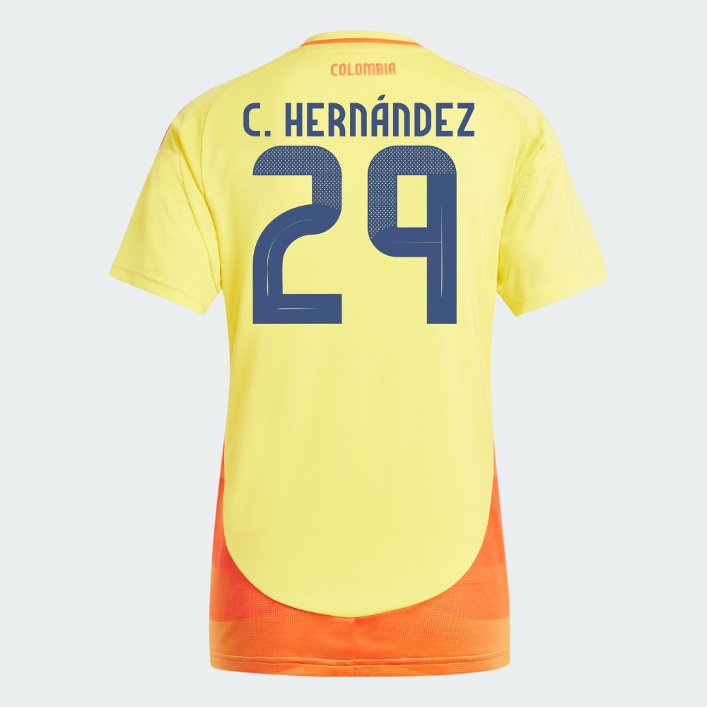 2024 Colombia C. HERNÁNDEZ 29 Home Women's Jersey