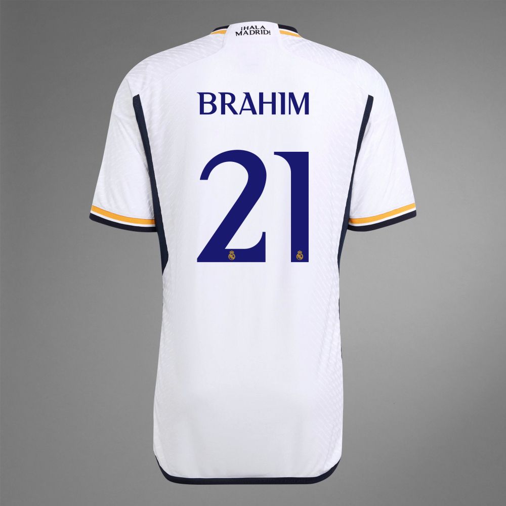 Real Madrid Home Brahim Díaz #21 Jersey Kit 2023/2024  (Player Version)