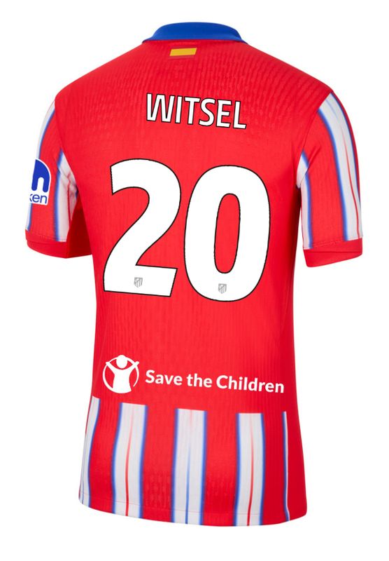 24-25 Atletico Madrid Home WITSEL 20 Champions League Jersey