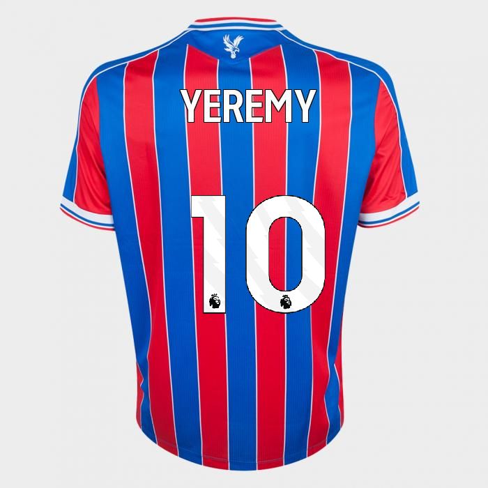 25-26 Crystal Palace Home YEREMY 10 Jersey