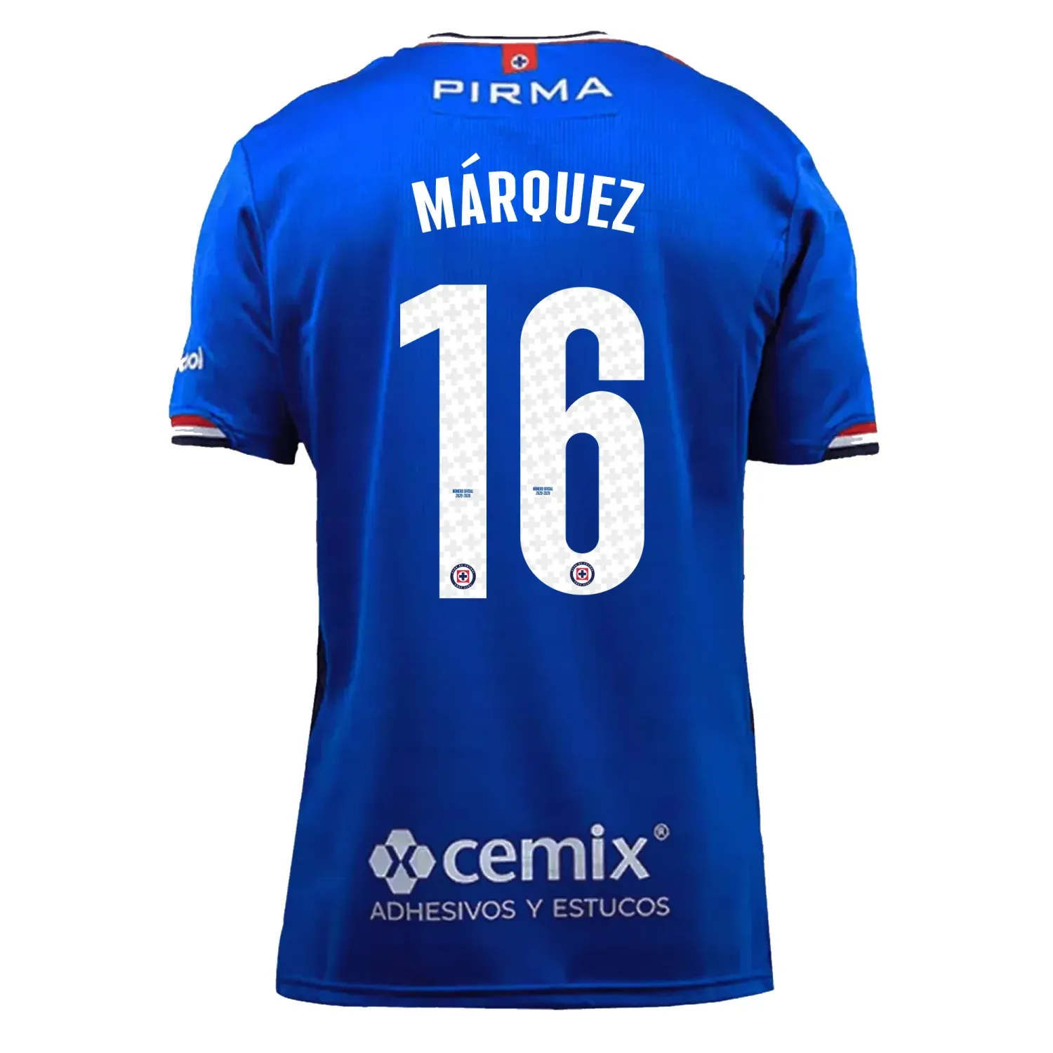 Cruz Azul Jeremy Márquez  16 Home Jersey 2025/26 (Player Version) Cruz Azul Jeremy Márquez  16 Home Jersey 2025/26 (Player Version)