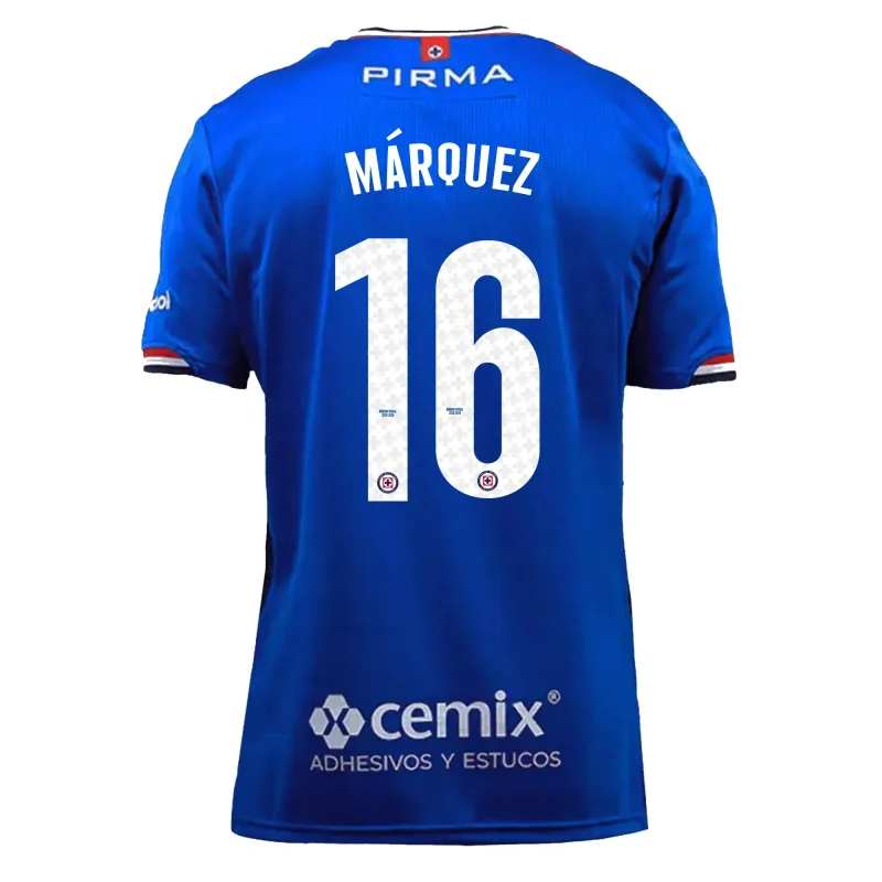 Cruz Azul Jeremy Márquez  16 Home Jersey 2025/26 (Player Version)