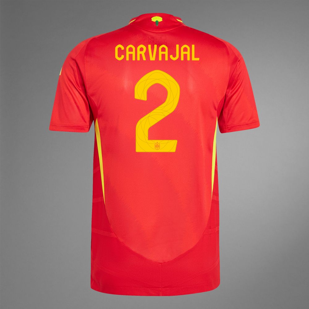 2024 Spain CARVAJAL 2 Home Jersey (Player Version) 2024 Spain CARVAJAL 2 Home Jersey (Player Version)