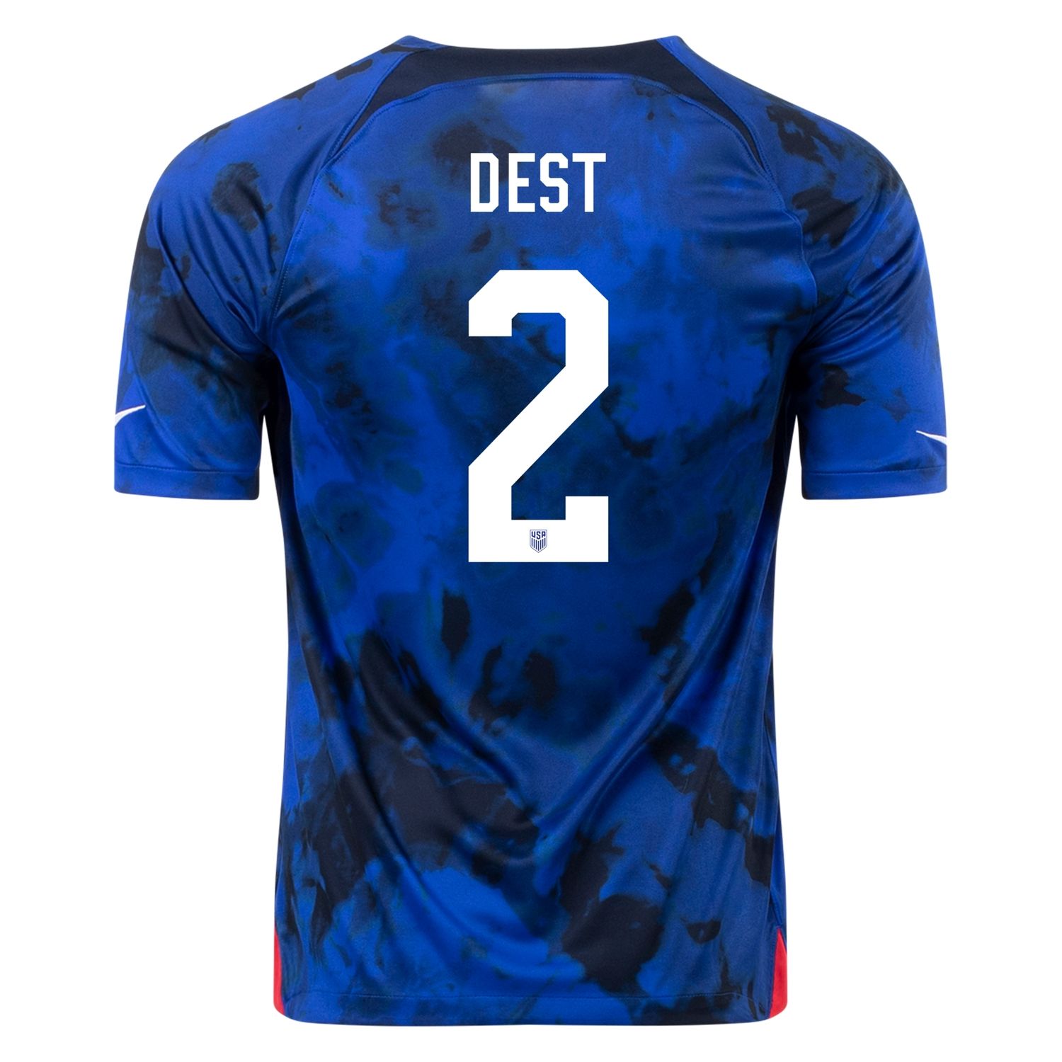USA  Away Sergino Dest 2 World Cup  Soccer Jersey 2022 USA  Away Sergino Dest 2 World Cup  Soccer Jersey 2022