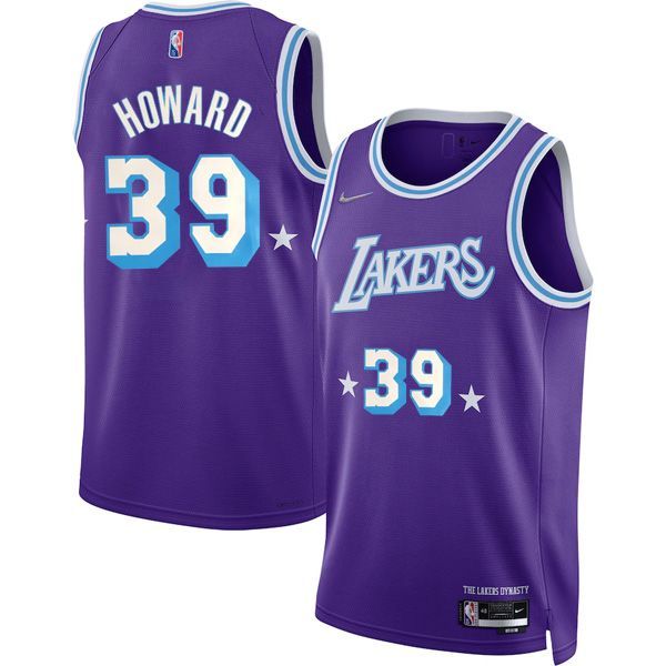 21-22 Los Angeles Lakers Purple Swingman Jersey Dwight Howard 39