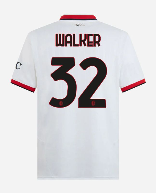 24-25 AC Milan Away 32 Walker Serie A Jersey