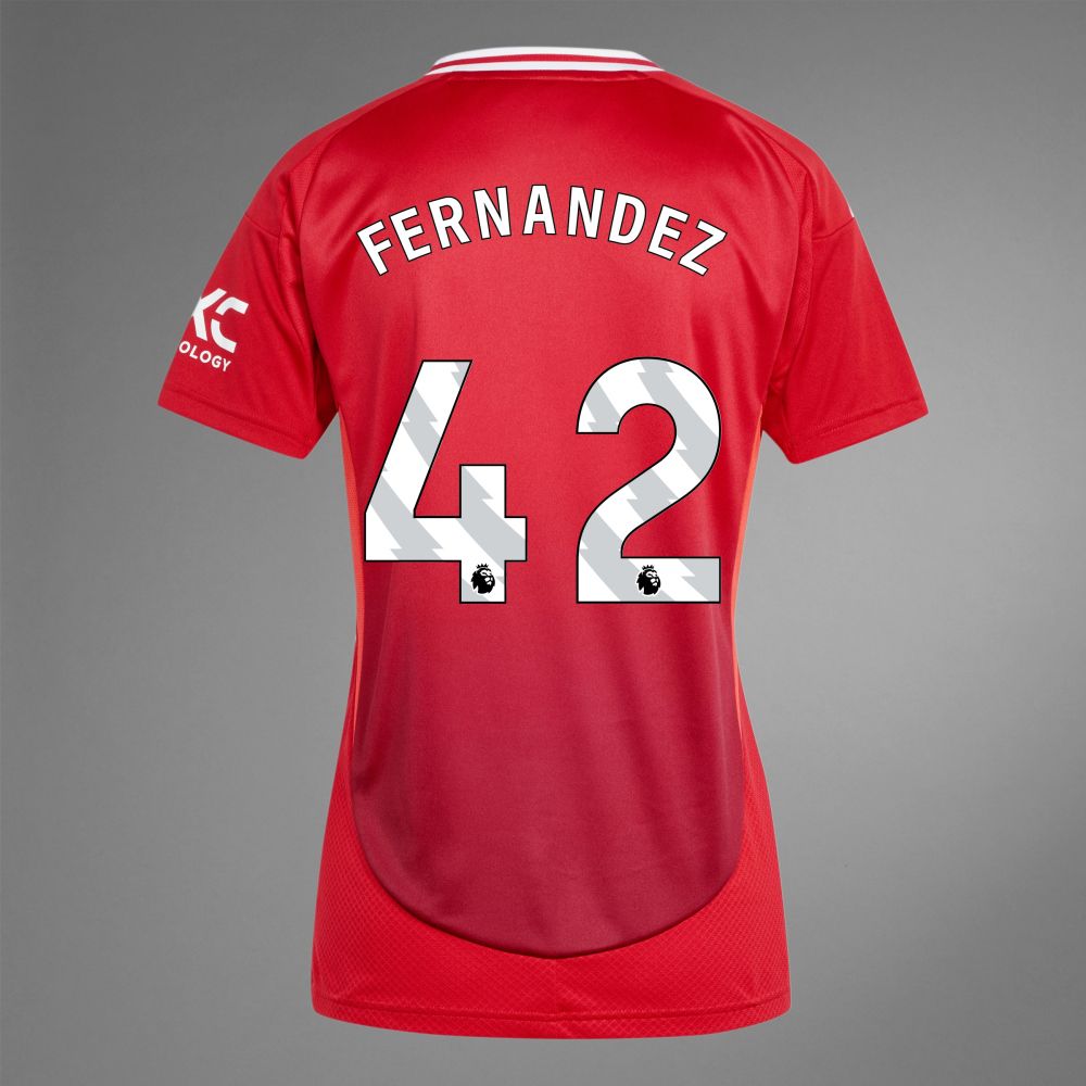 24-25 Manchester United FERNANDEZ 42 Women's Home Jersey