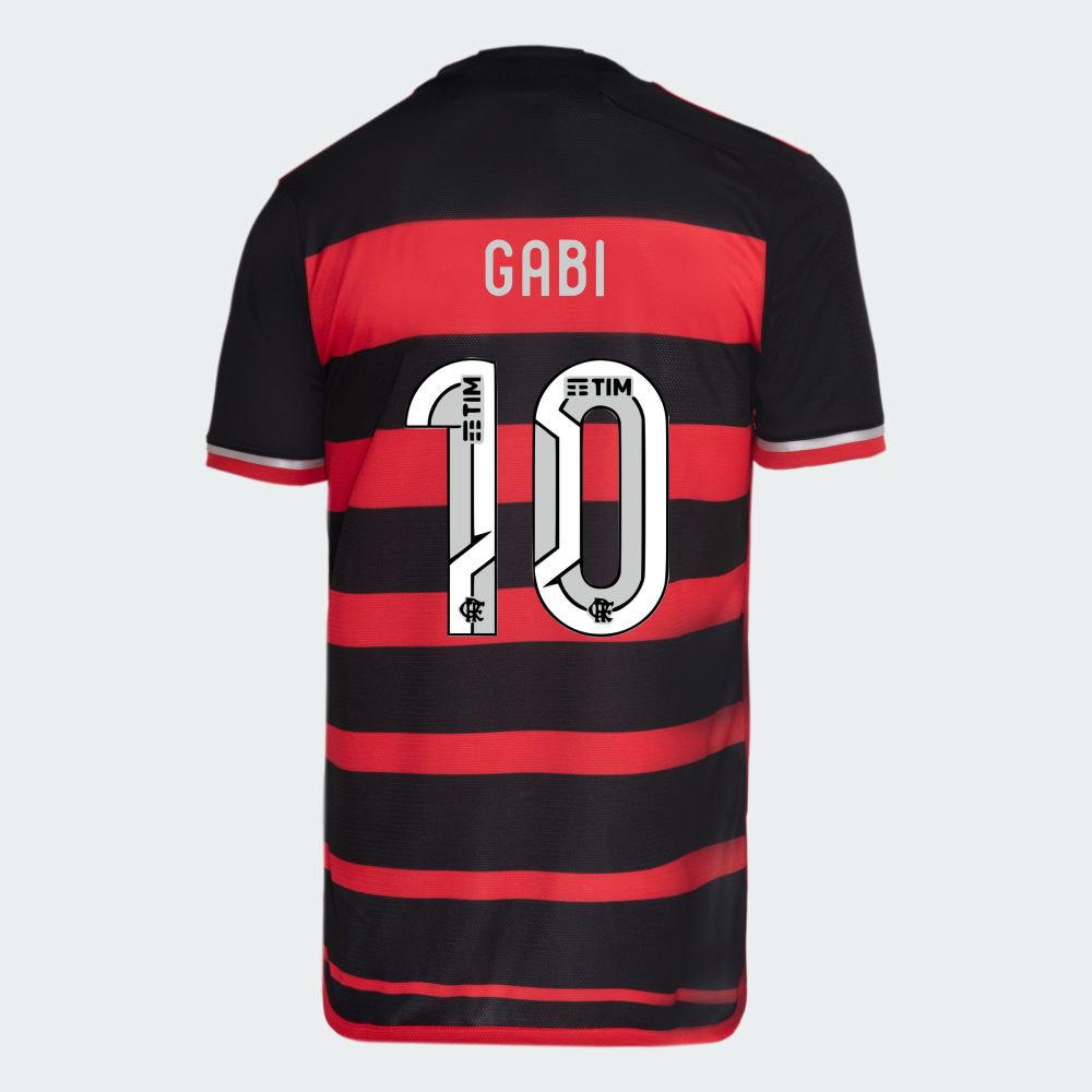 Flamengo Home Gabi 10 (Gabigol) Jersey Shirt 2024/25 Flamengo Home Gabi 10 (Gabigol) Jersey Shirt 2024/25