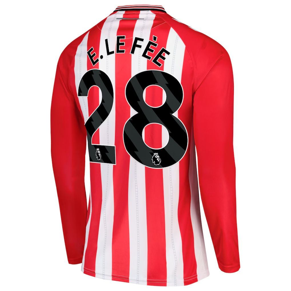 25-26 Sunderland Home E. LE FÉE 28 Long Sleeve Jersey 25-26 Sunderland Home E. LE FÉE 28 Long Sleeve Jersey