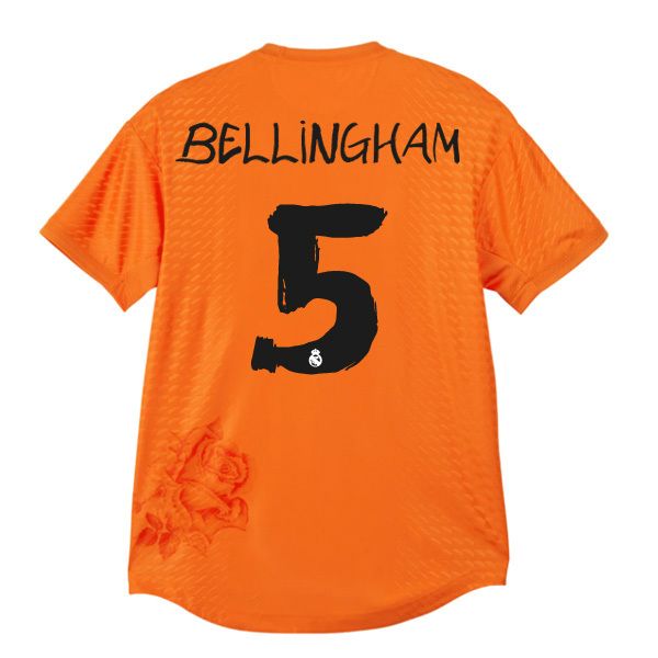 23-24 Real Madrid BELLINGHAM #5 Y3 Fourth Jersey Orange (Player Version)