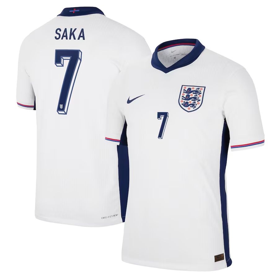 2024 England Saka 7 Home Jersey (Player Version) 2024 England Saka 7 Home Jersey (Player Version)