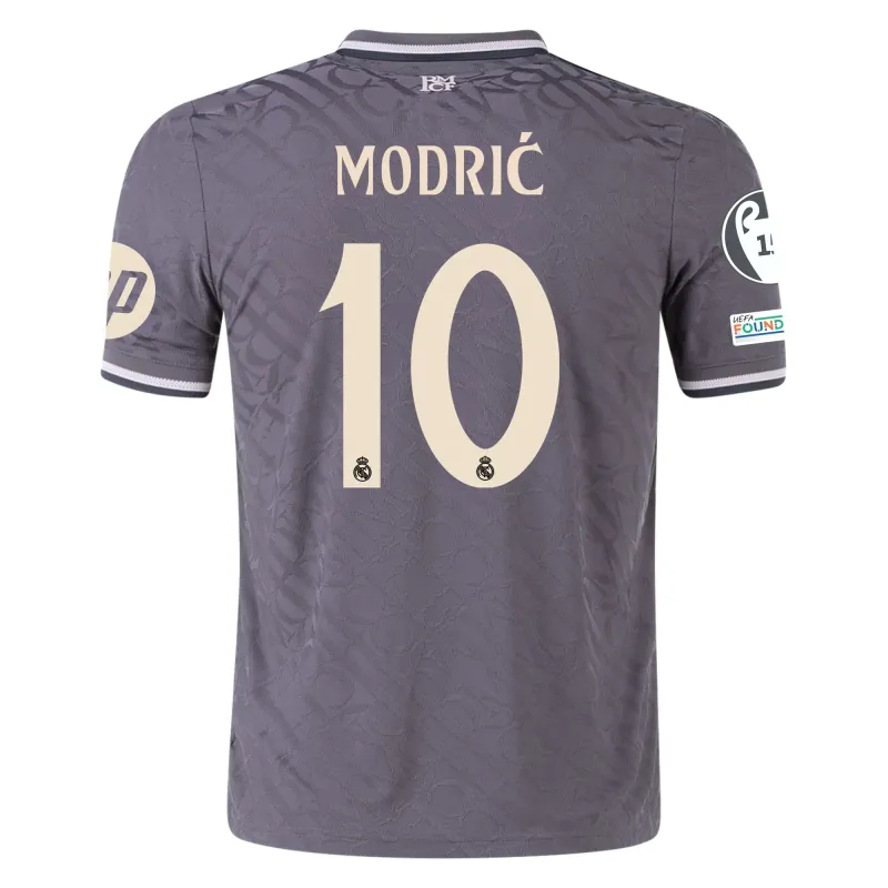 Real Madrid Modric 10 Third Jersey 2024/2025 With Champions League + Club World Cup Patches (Player version)