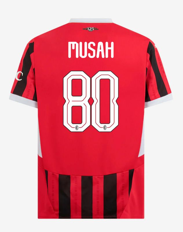24-25 AC Milan Home 80 Musah Champions League Jersey