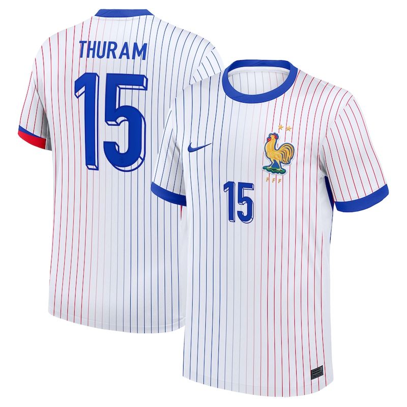 2024 France Thuram 15 Away Jersey