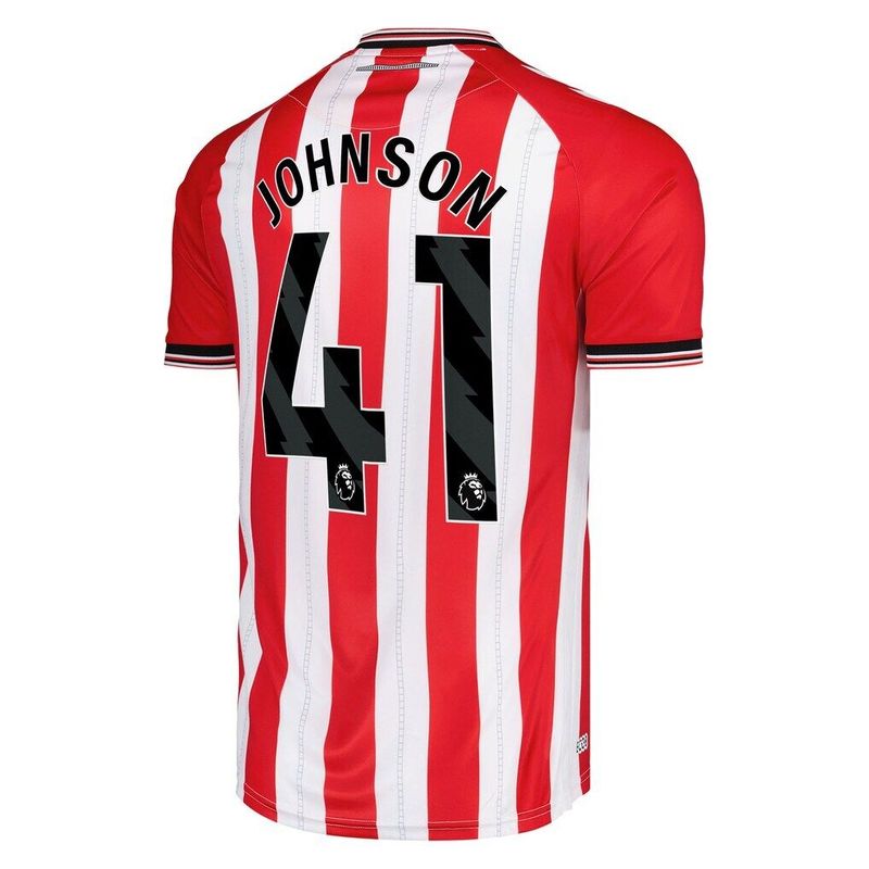 25-26 Sunderland Home JOHNSON 41 Jersey