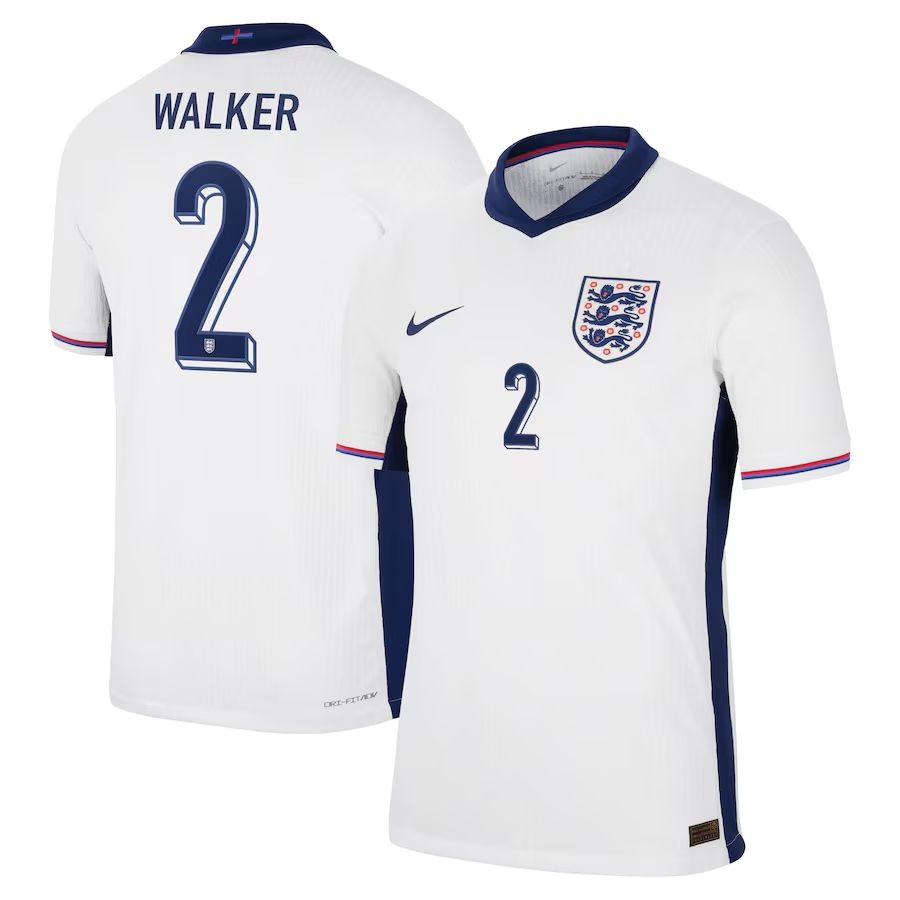 2024 England Walker 2 Home Jersey (Player Version)
