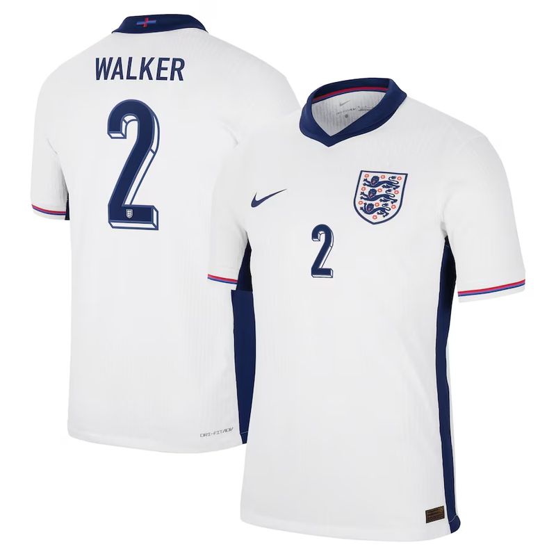 2024 England Walker 2 Home Jersey (Player Version)