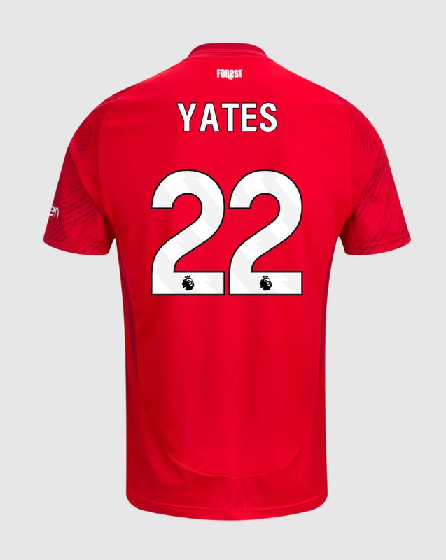 24-25 Nottingham Forest Home Yates 22 Jersey