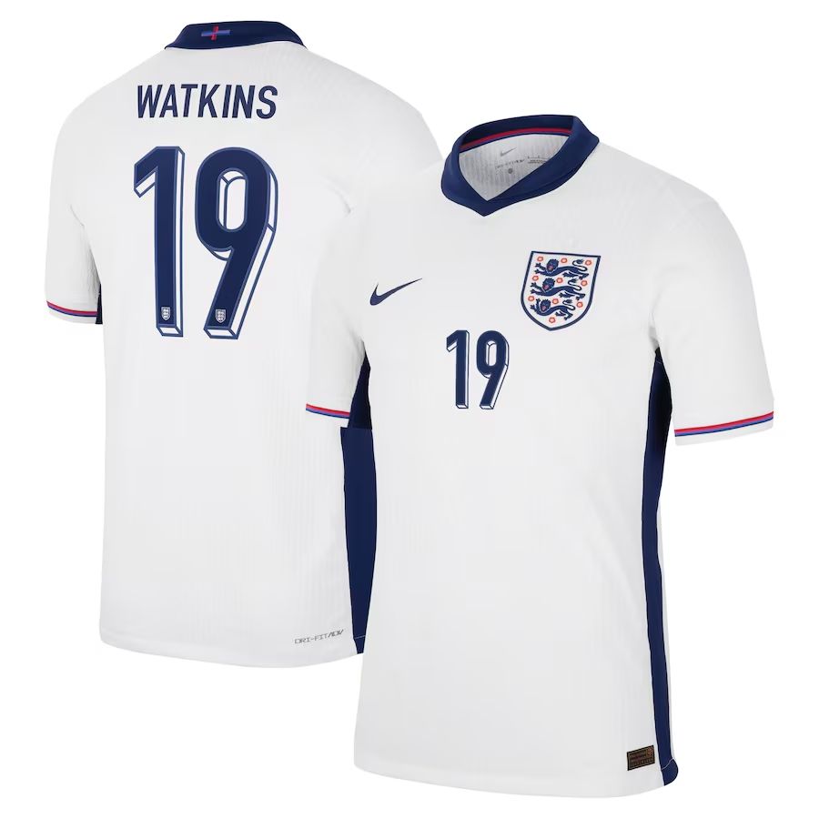 2024 England Watkins 19 Home Jersey (Player Version) 2024 England Watkins 19 Home Jersey (Player Version)