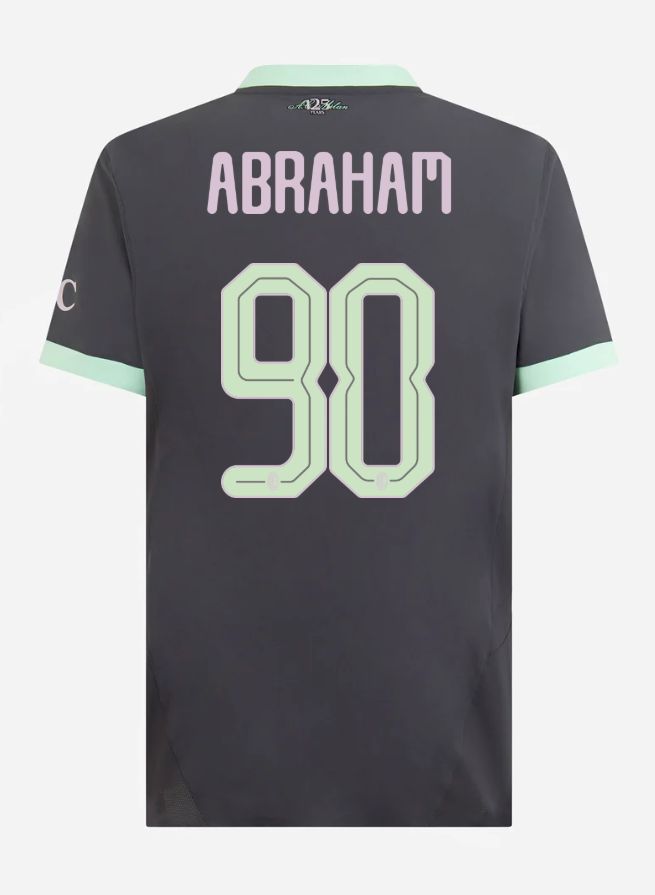24-25 AC Milan Third Abraham 90 Champions League Jersey (Player Version) 24-25 AC Milan Third Abraham 90 Champions League Jersey (Player Version)