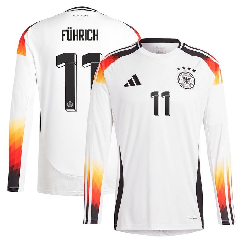 2024 Germany FÜHRICH 11 Home  Long Sleeve Jersey