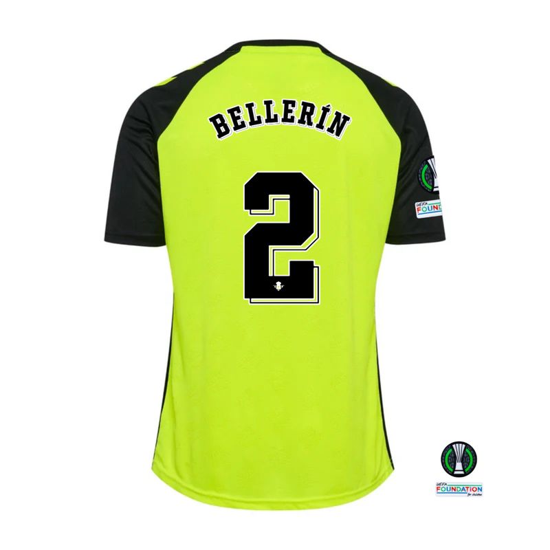 Real Betis Bellerín #2 Away Jersey 2024/25 Jersey 2024 With UEFA Conference League Patches