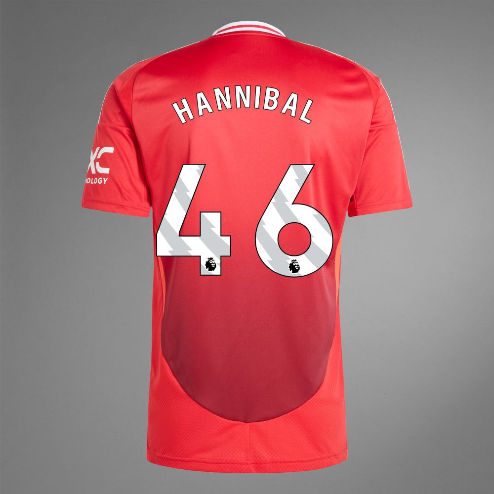 24-25 Manchester United HANNIBAL 46 Home Jersey (Player Version)