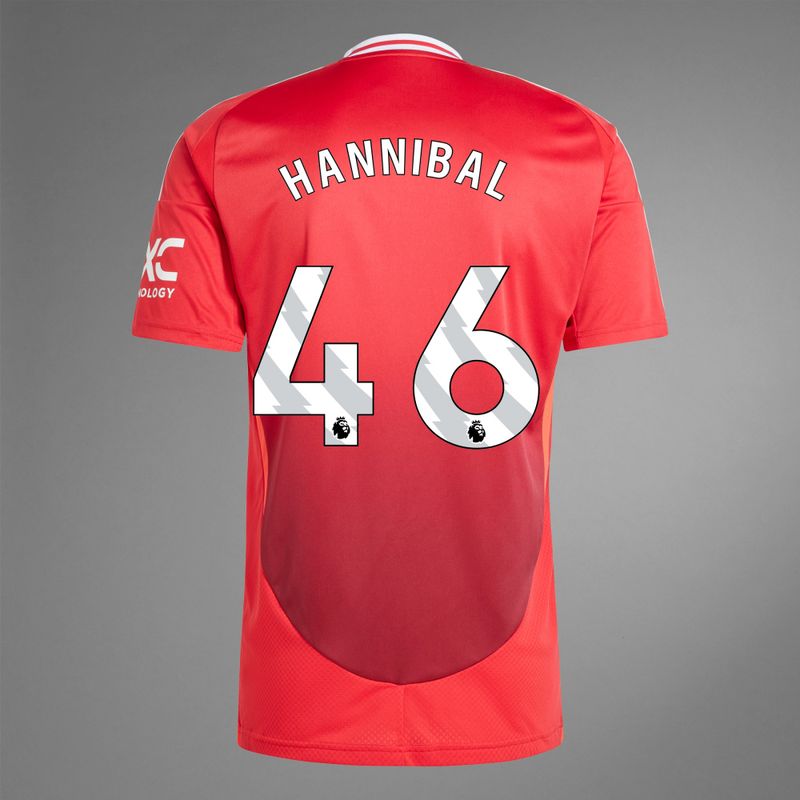 24-25 Manchester United HANNIBAL 46 Home Jersey (Player Version)
